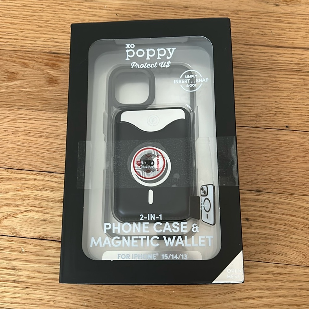 2 in 1 phone case and magnetic wallet for iPhone 13,14,15